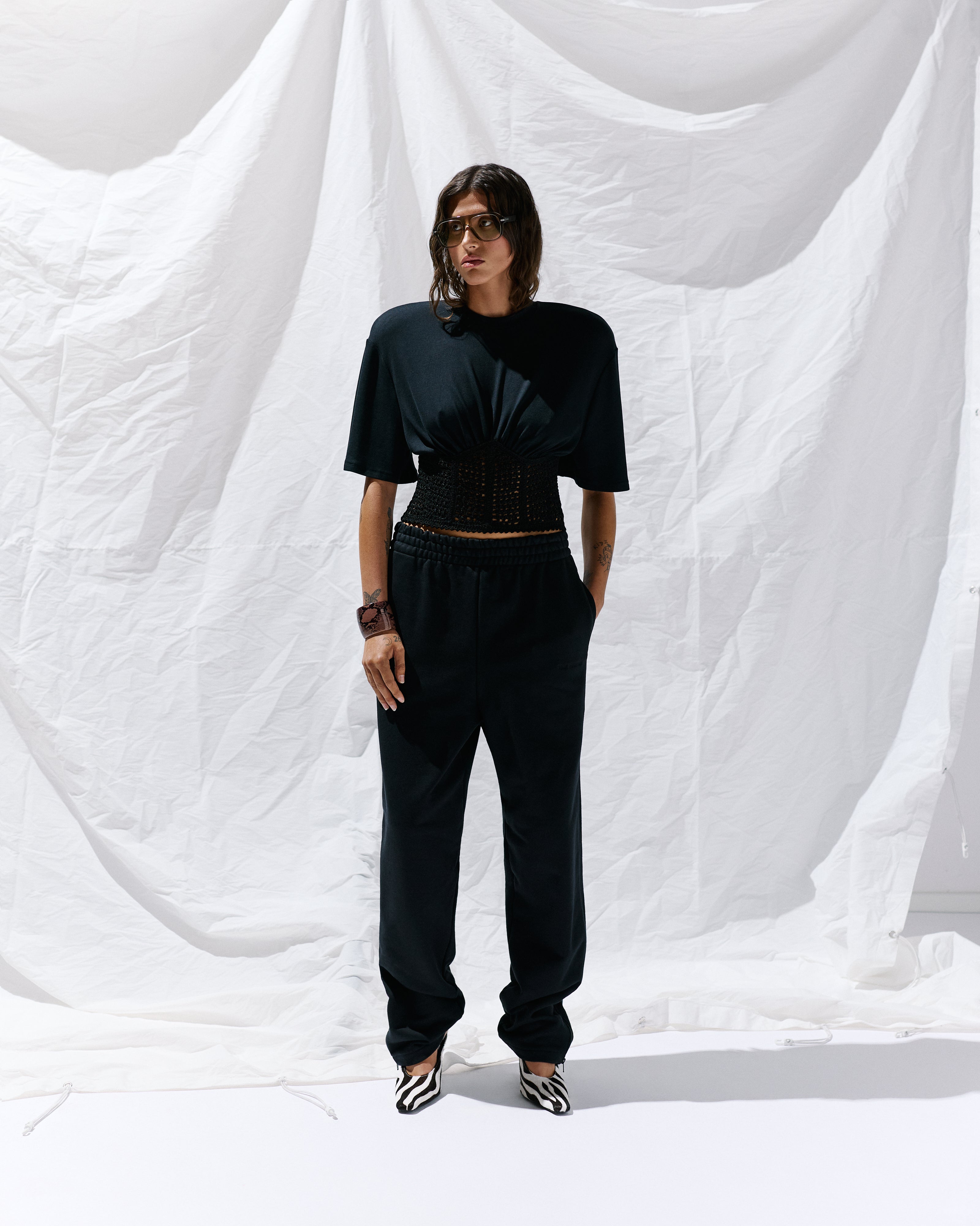 CORSET TOP WITH CROCHET