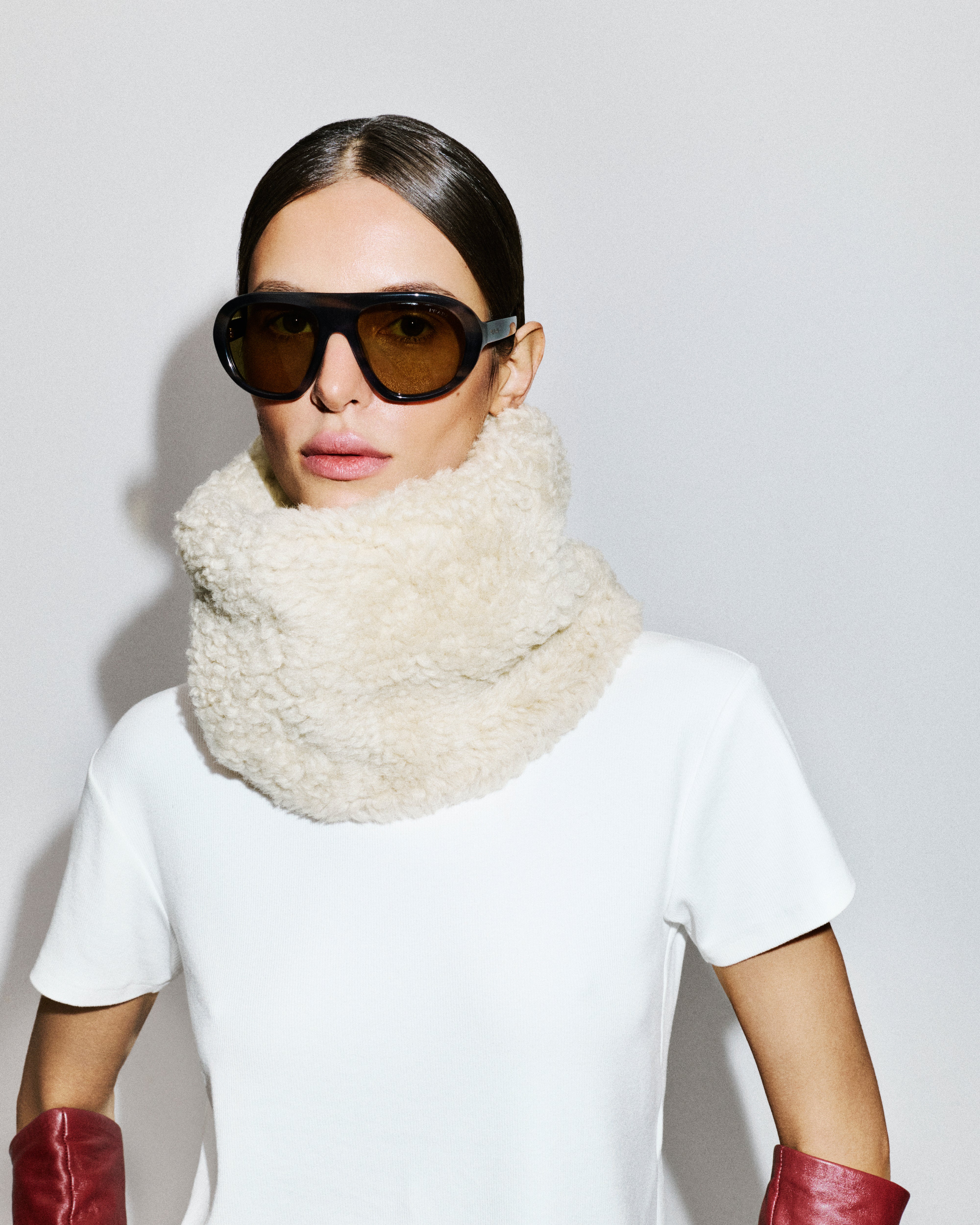 SHEARLING NECK WARMER