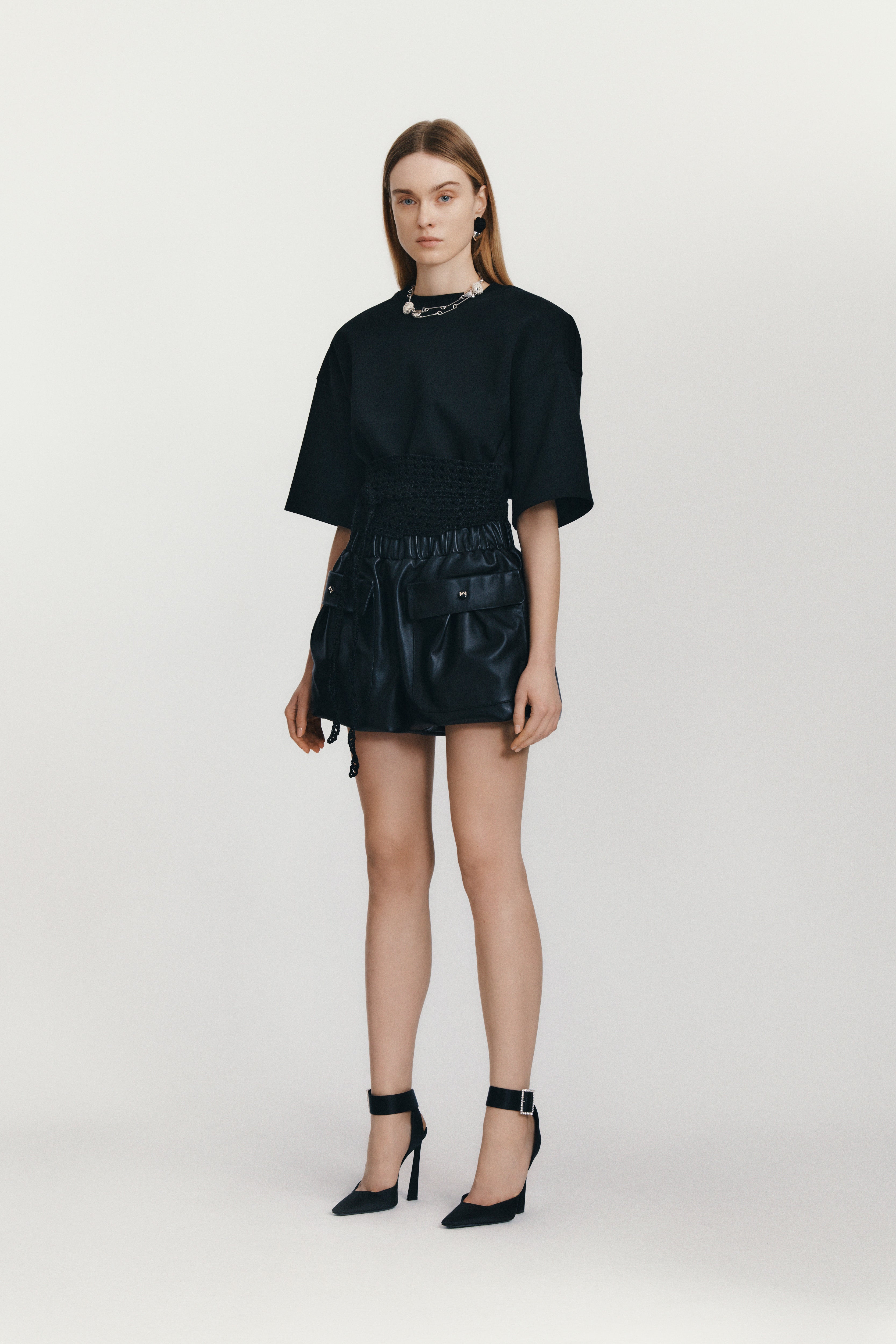 Kazbek Leather Shorts