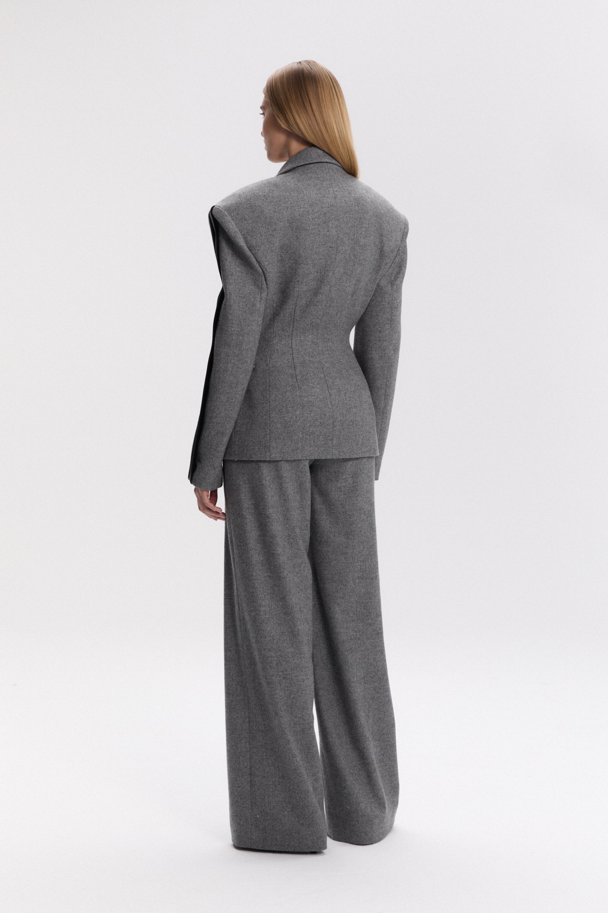 VENUS BLAZER IN COMBINED FABRICS