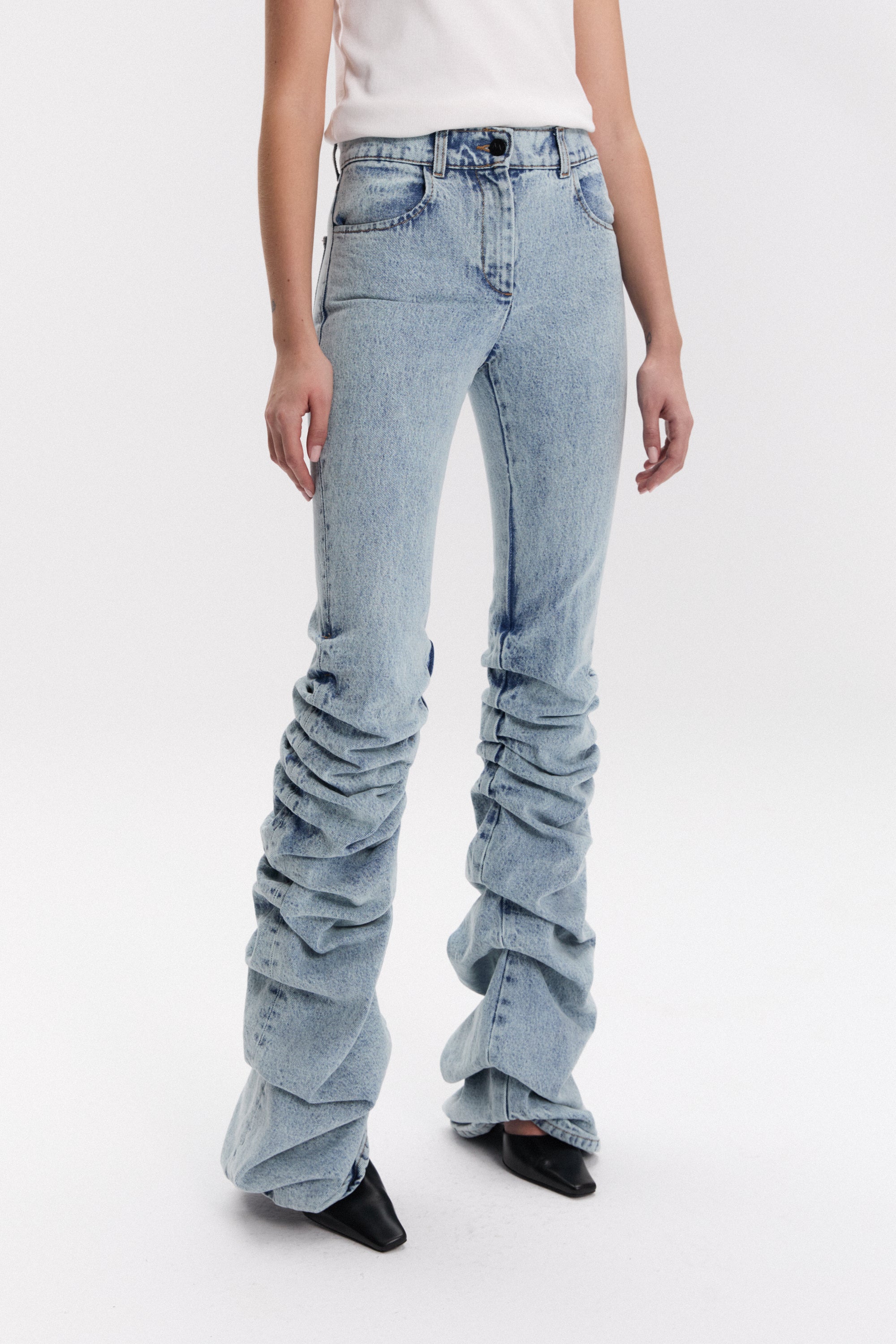 LENA PANTS IN GRAPHITE DENIM