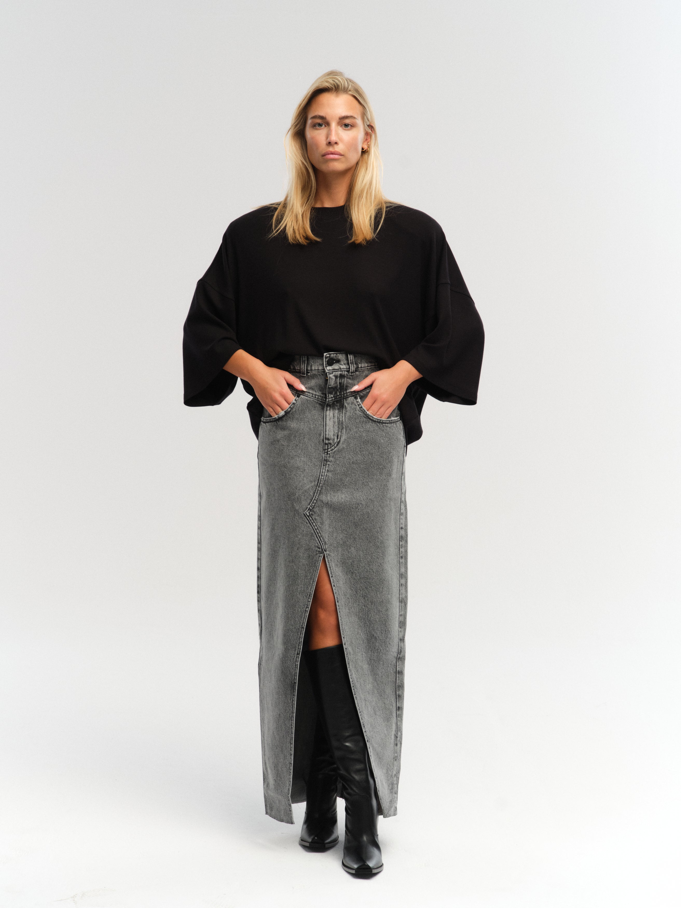 ALUTA SKIRT IN GREY
