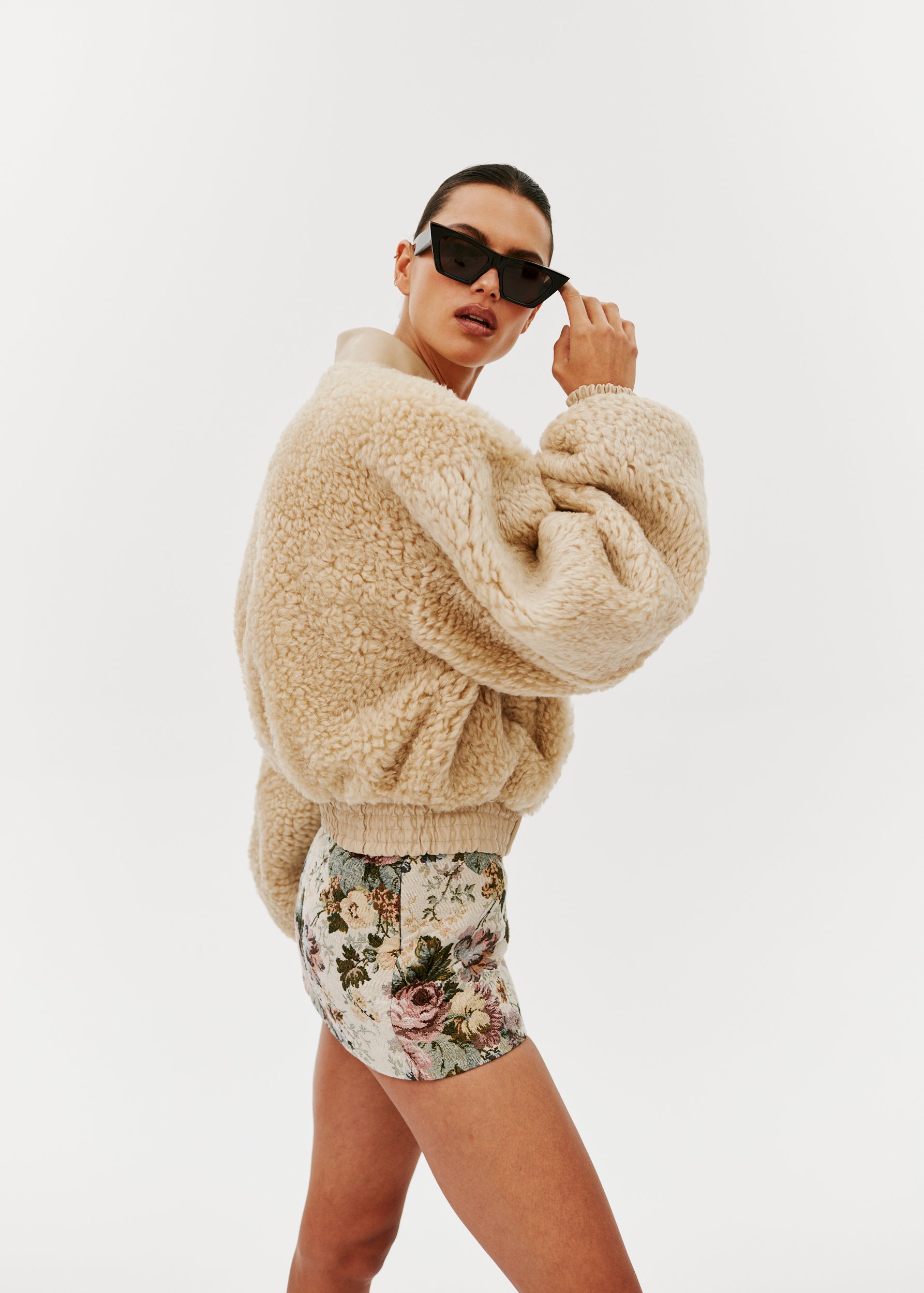 ESSY SKIRT IN FLORAL JACQUARD