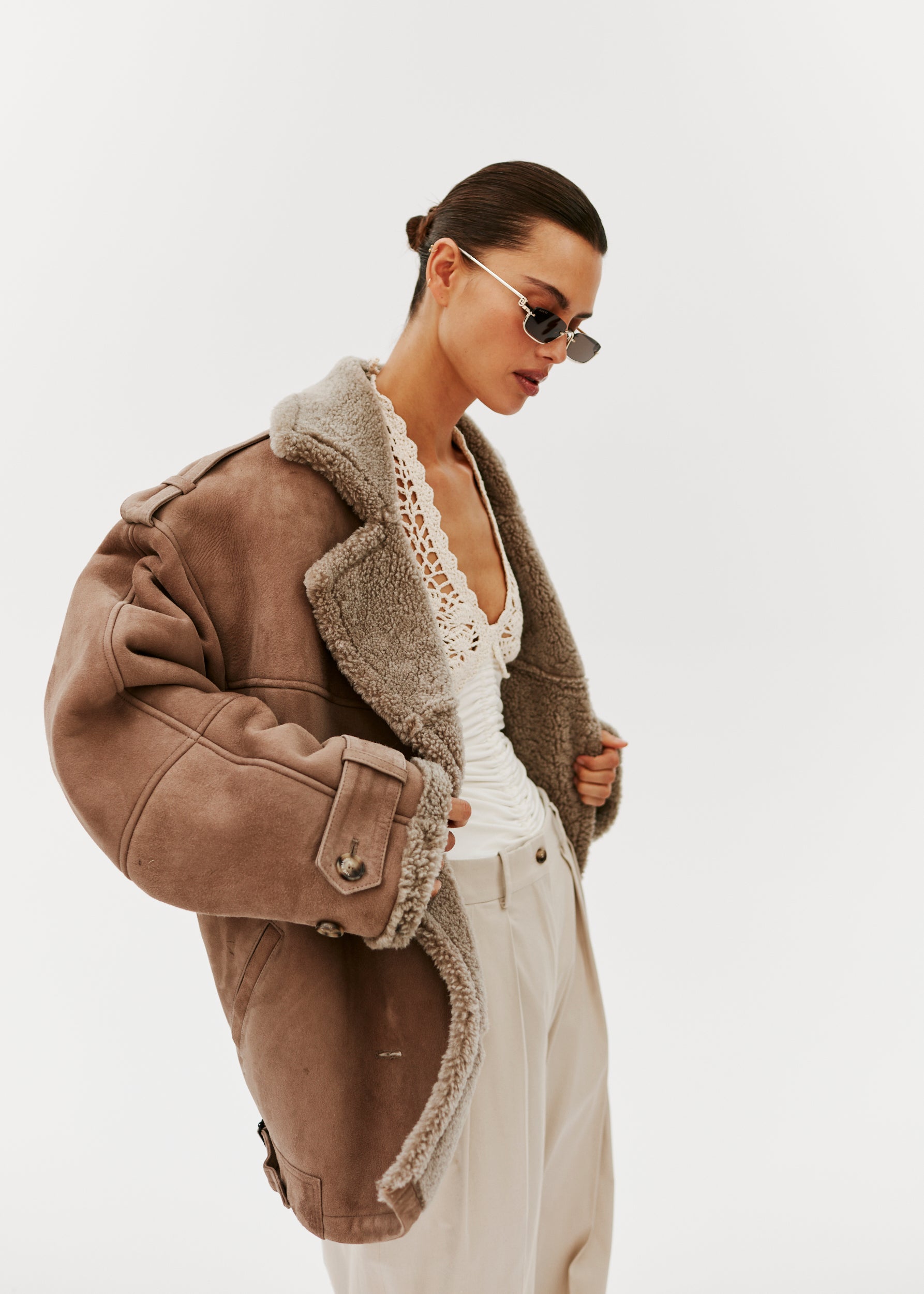 JORDAN SHEARLING JACKET