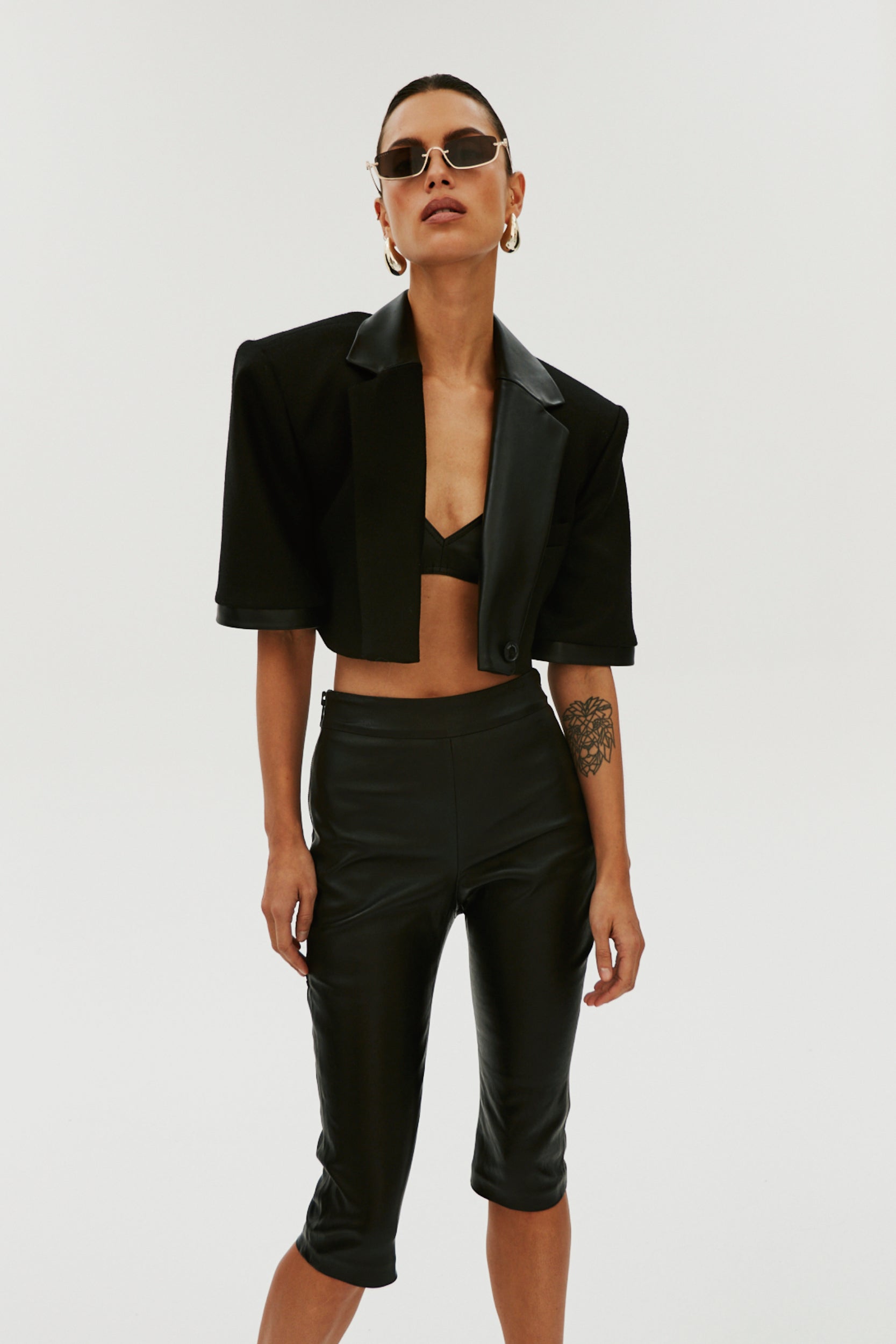 CAROL CAPRI PANTS IN LEATHER