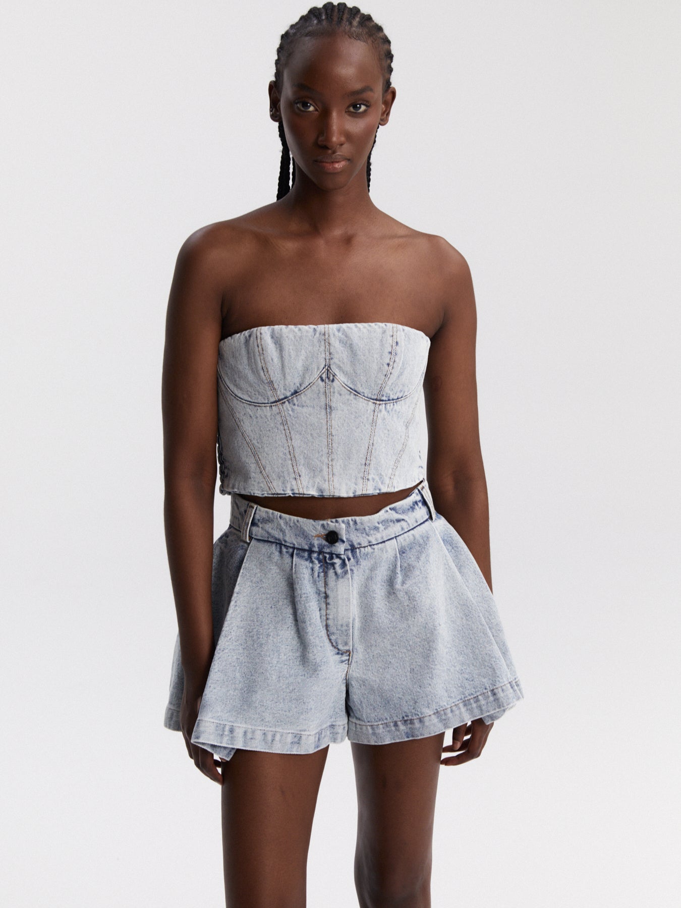 Clichy Denim Shorts Blue