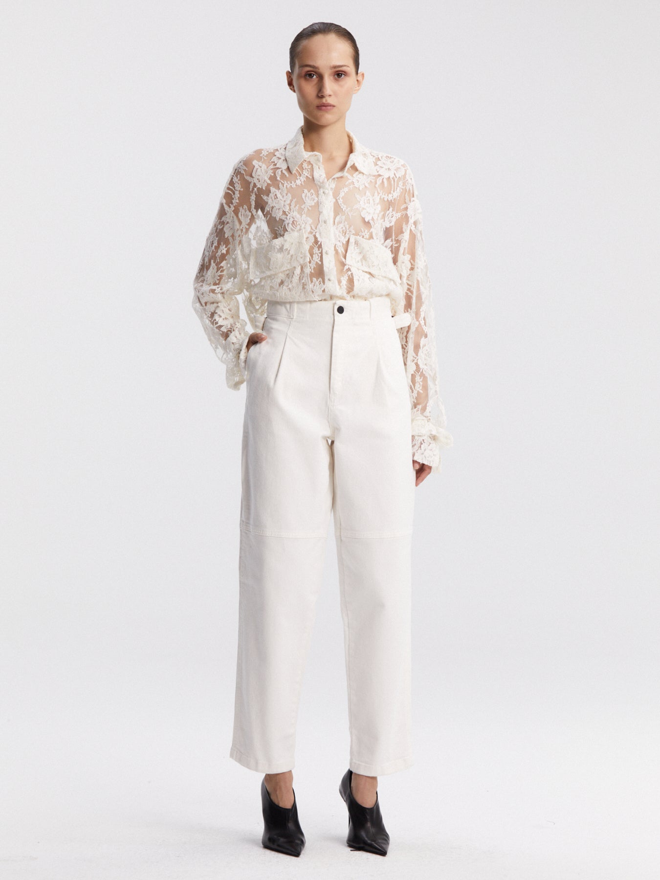 Shobak Jeans White