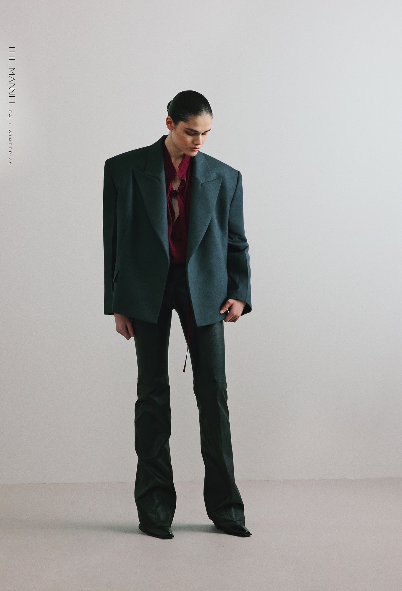 GRAY WOOL BLAZER