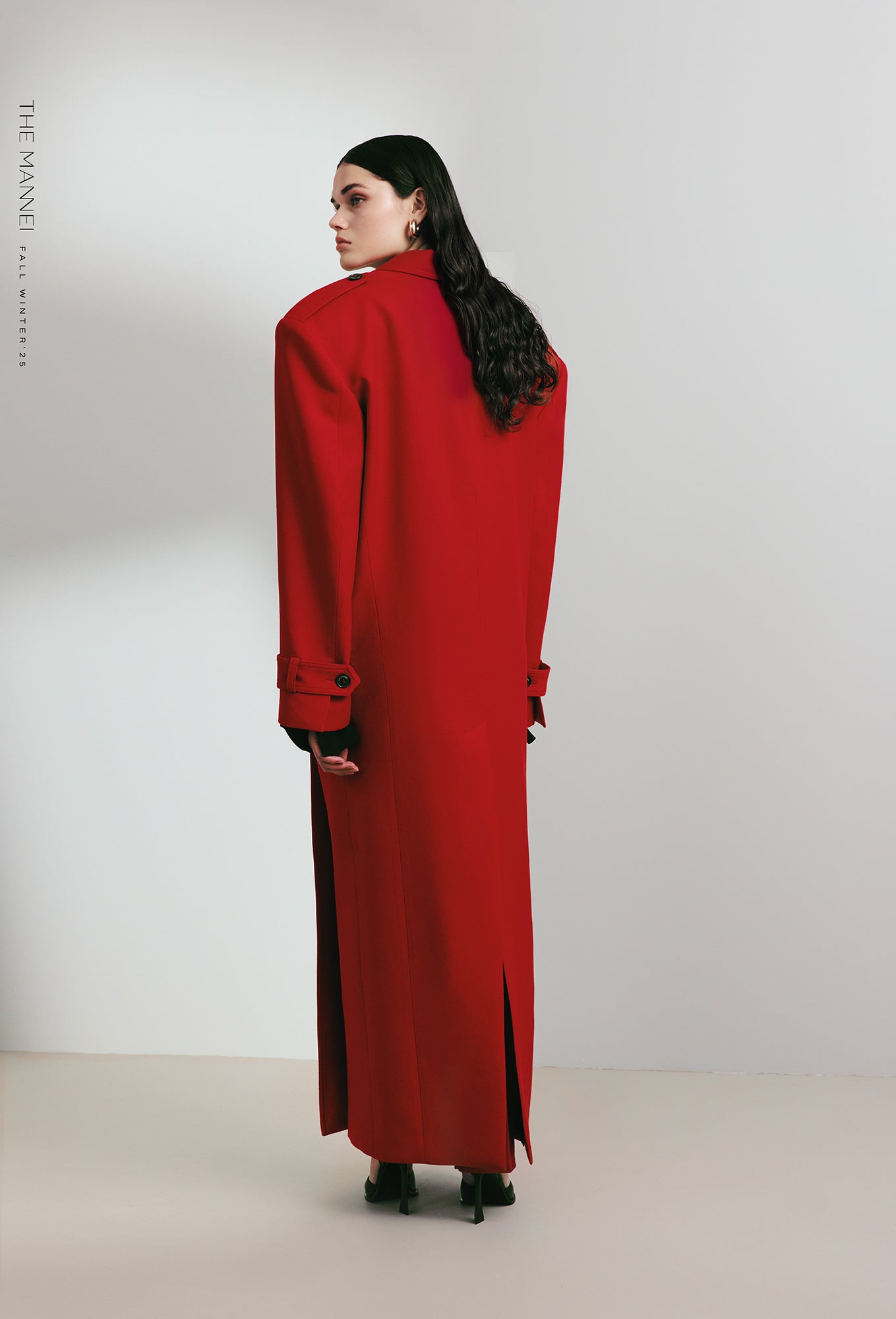 RED WOOL COAT