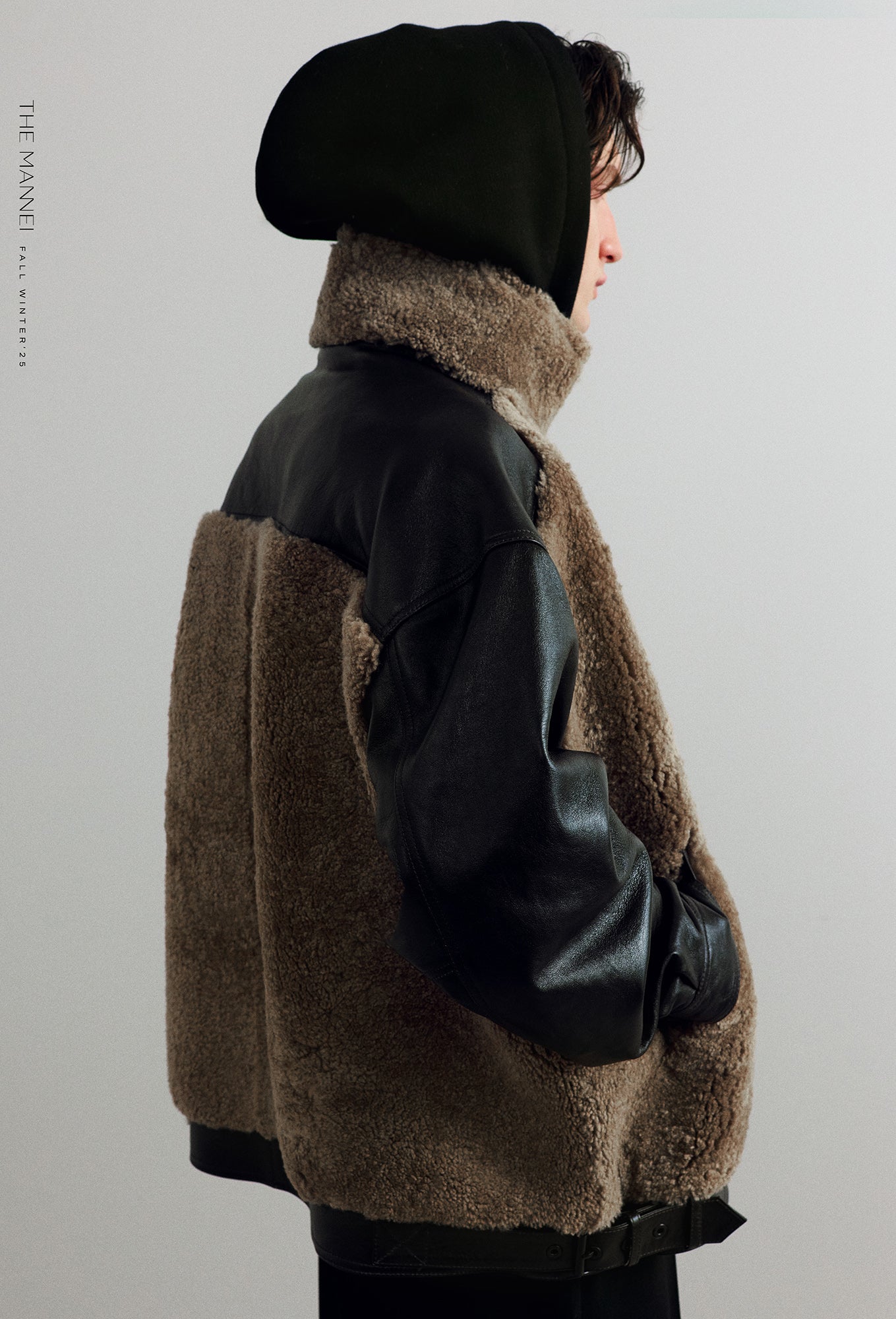 LEATHER OVERSIZED JACKET