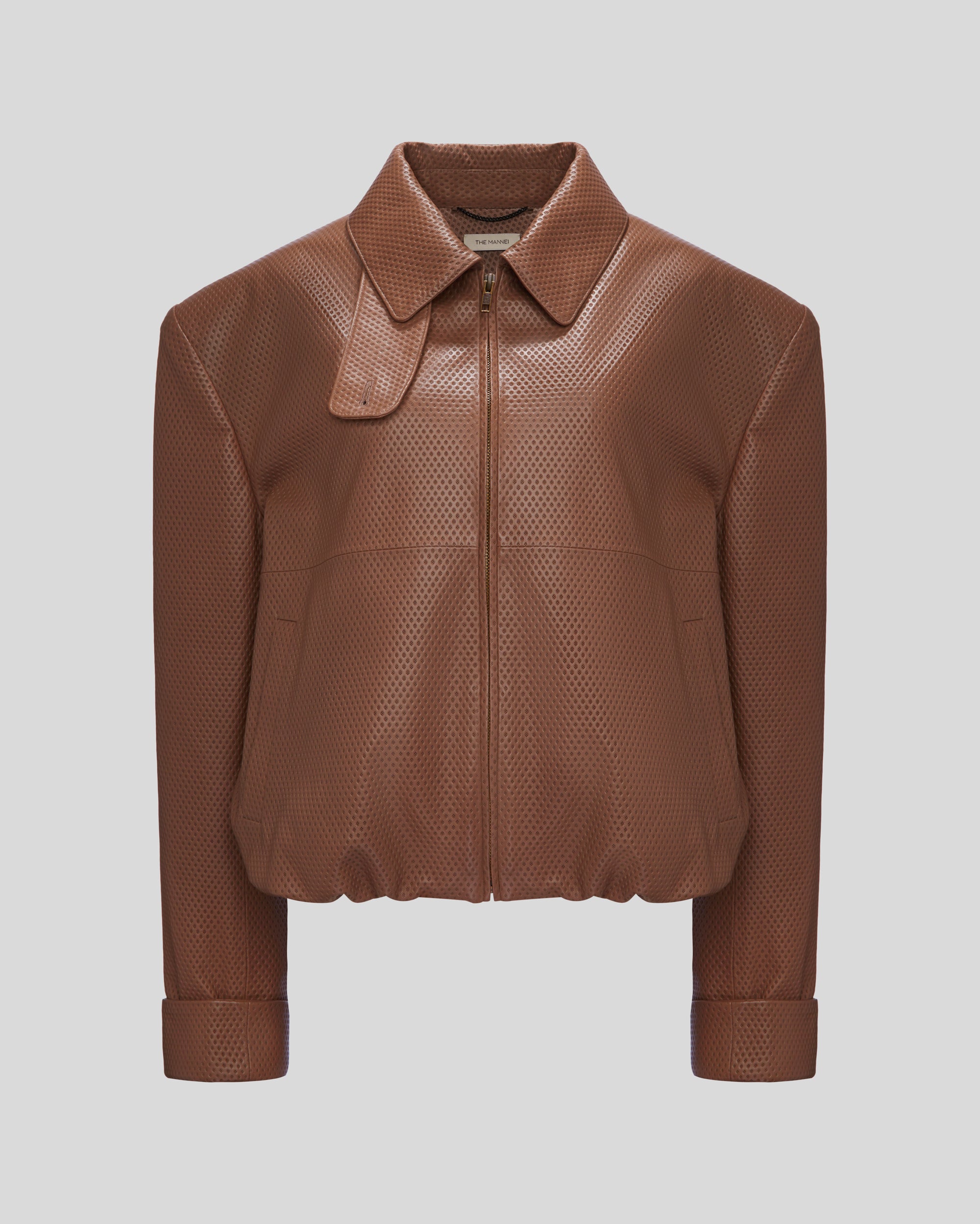 LEATHER BOMBER JACKET