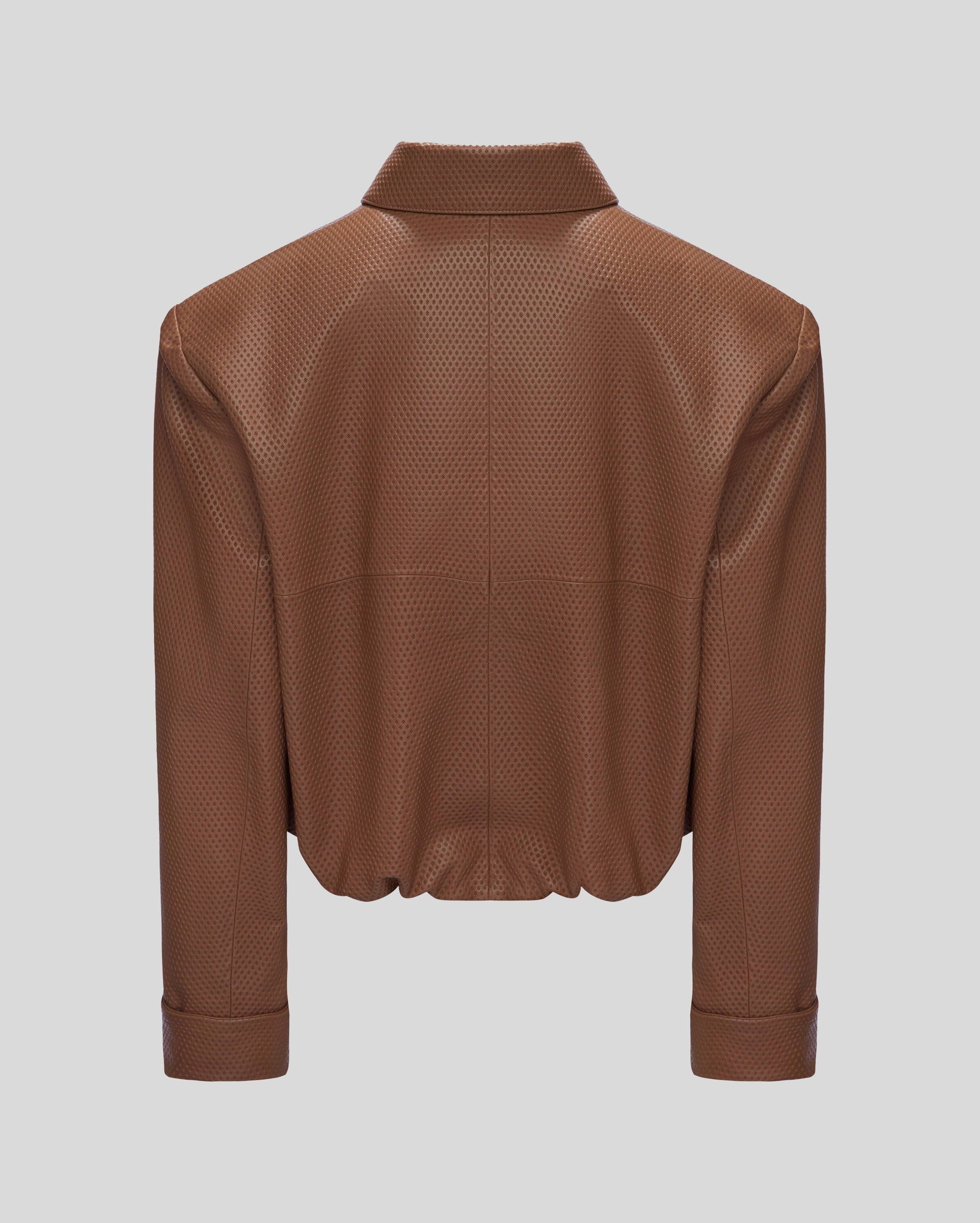 LEATHER BOMBER JACKET