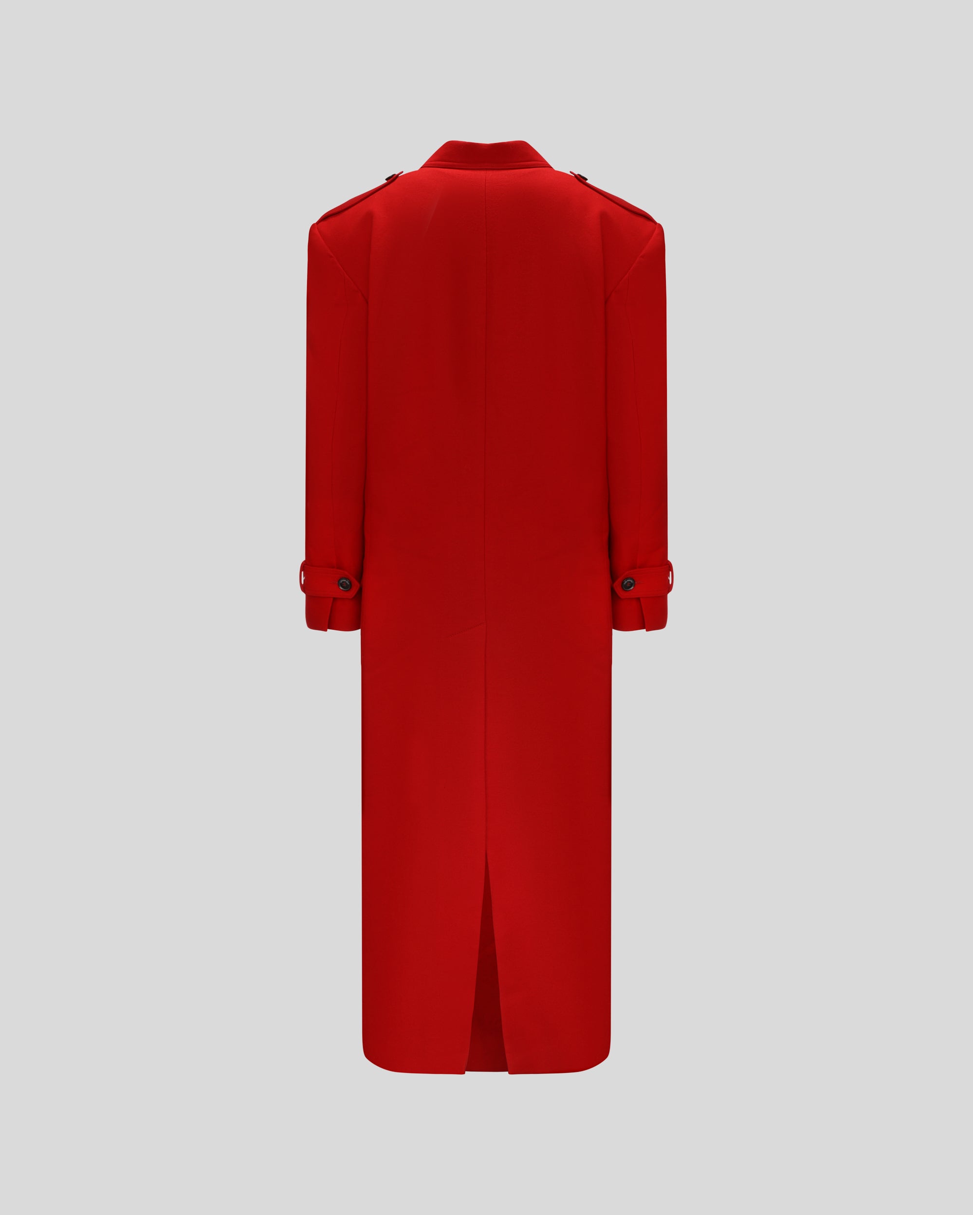 RED WOOL COAT