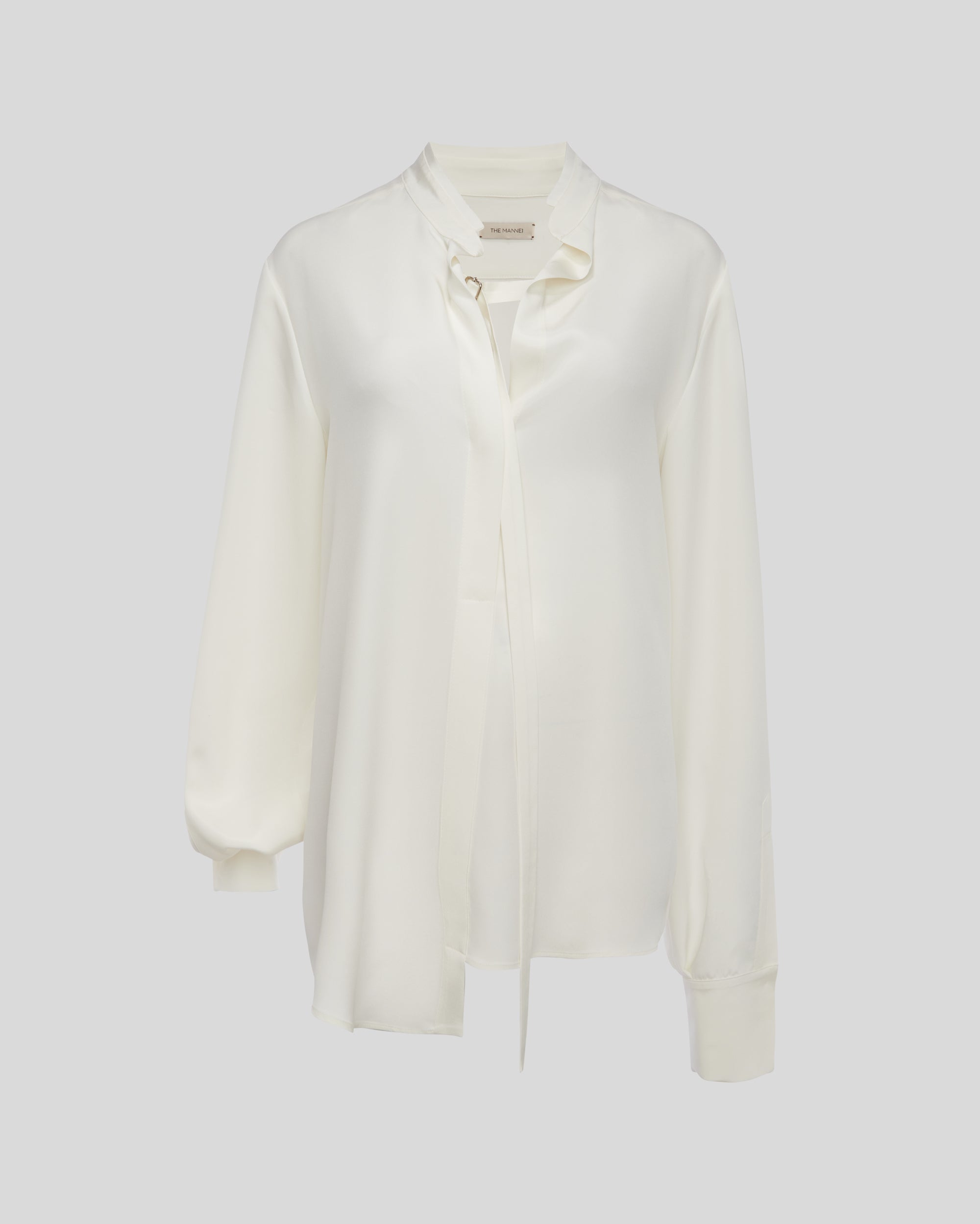WHITE SILK SHIRT