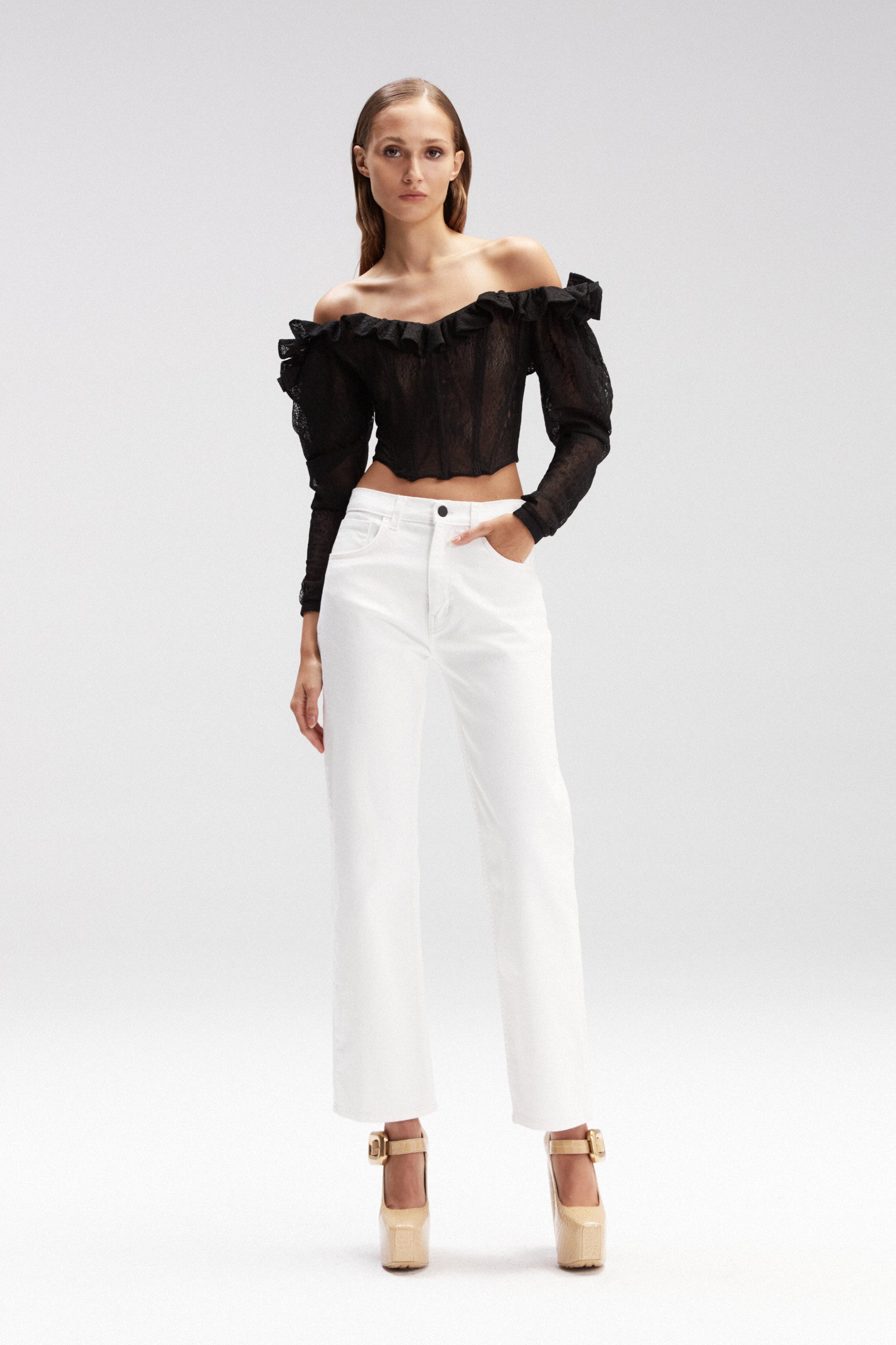 Comani Jeans White