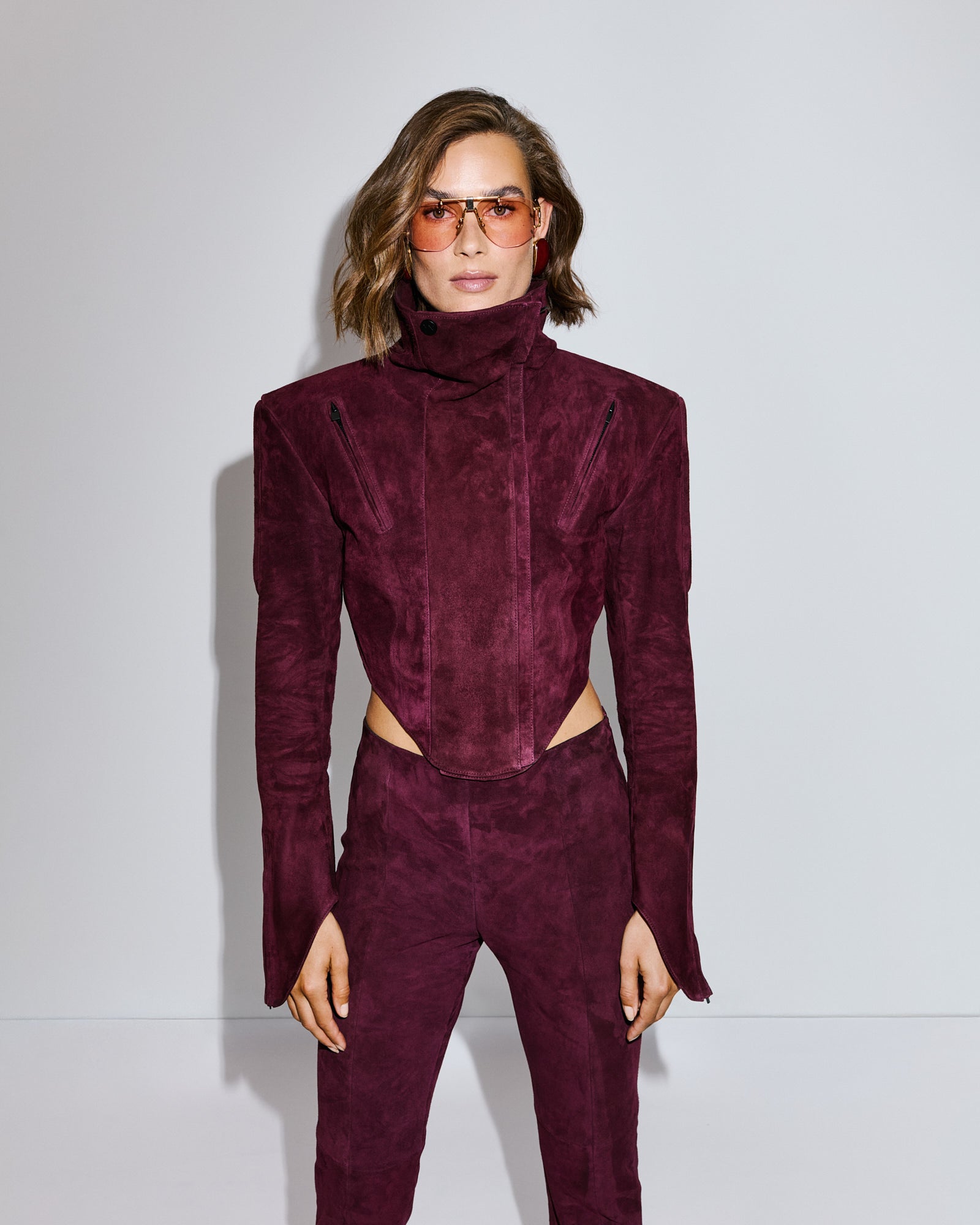 LEATHER CORSET JACKET