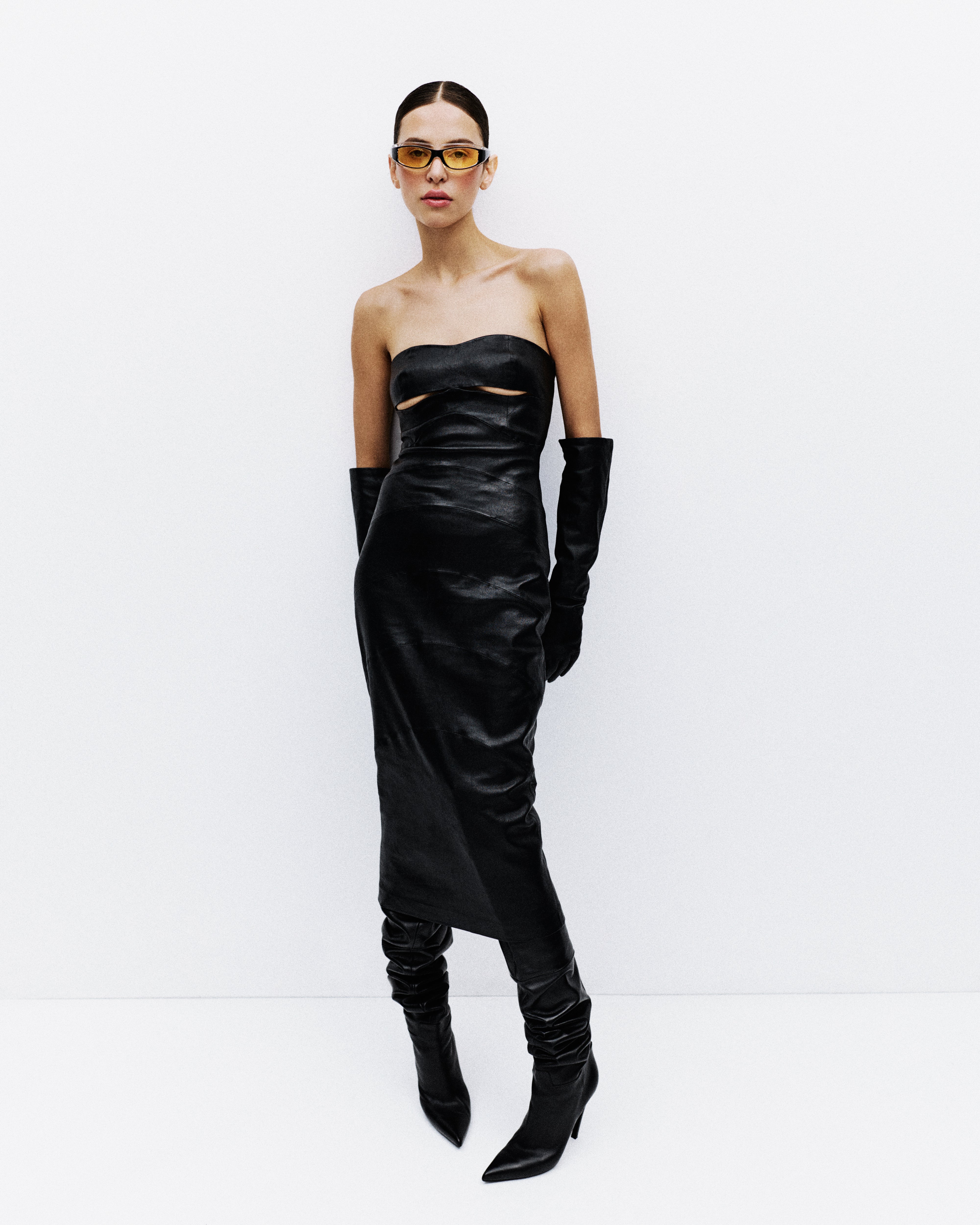 LEATHER DRESS