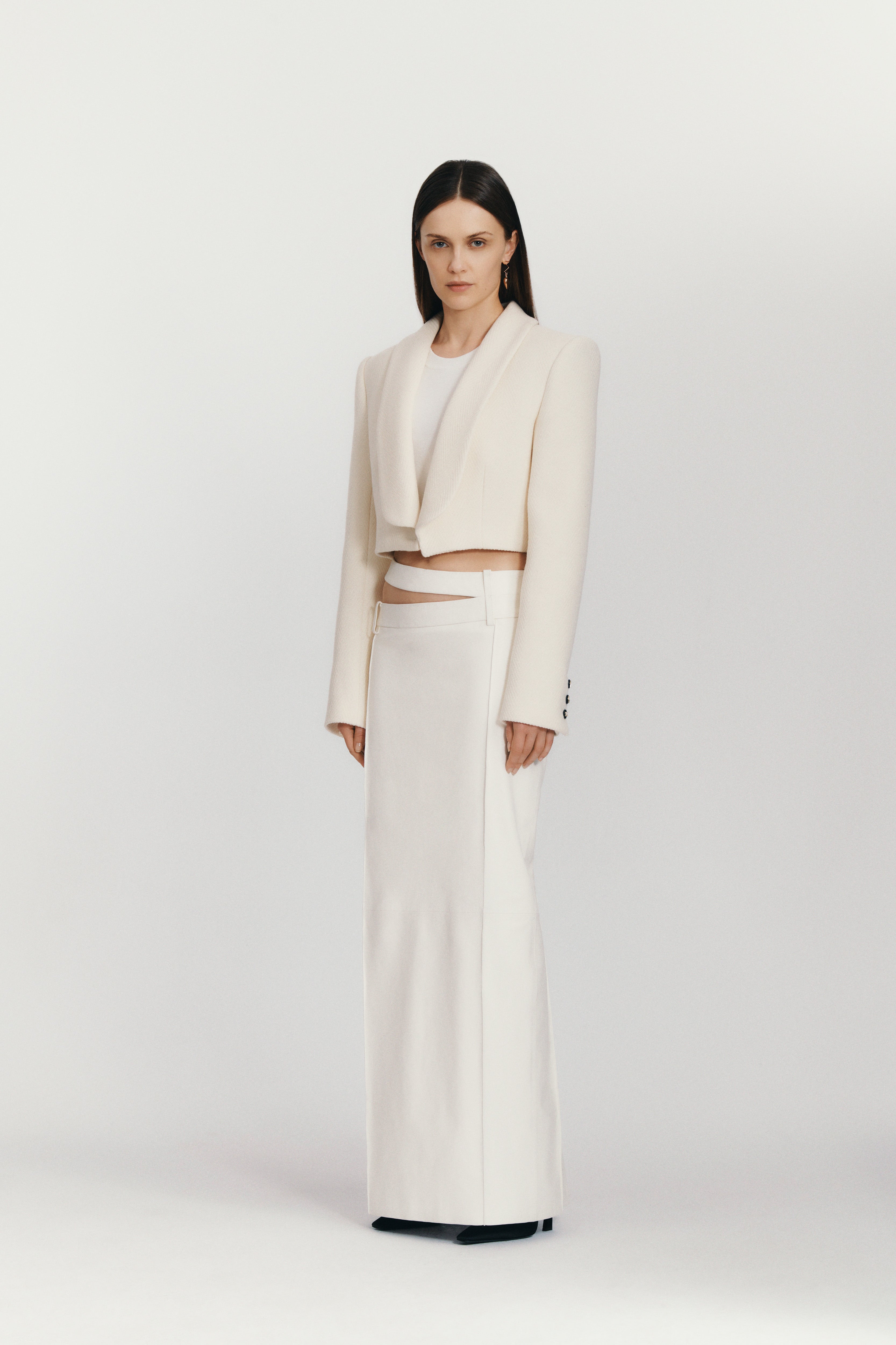 Ararat Long Skirt White