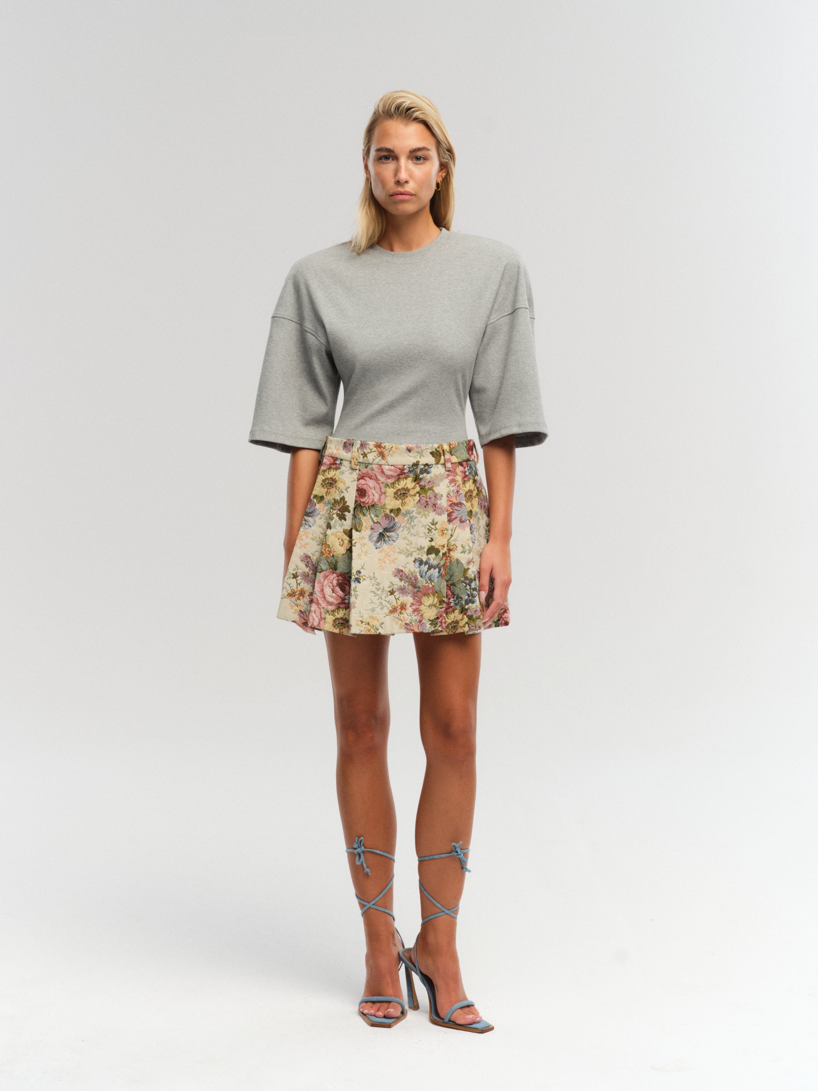 BRAN SKIRT FLOWER PRINT