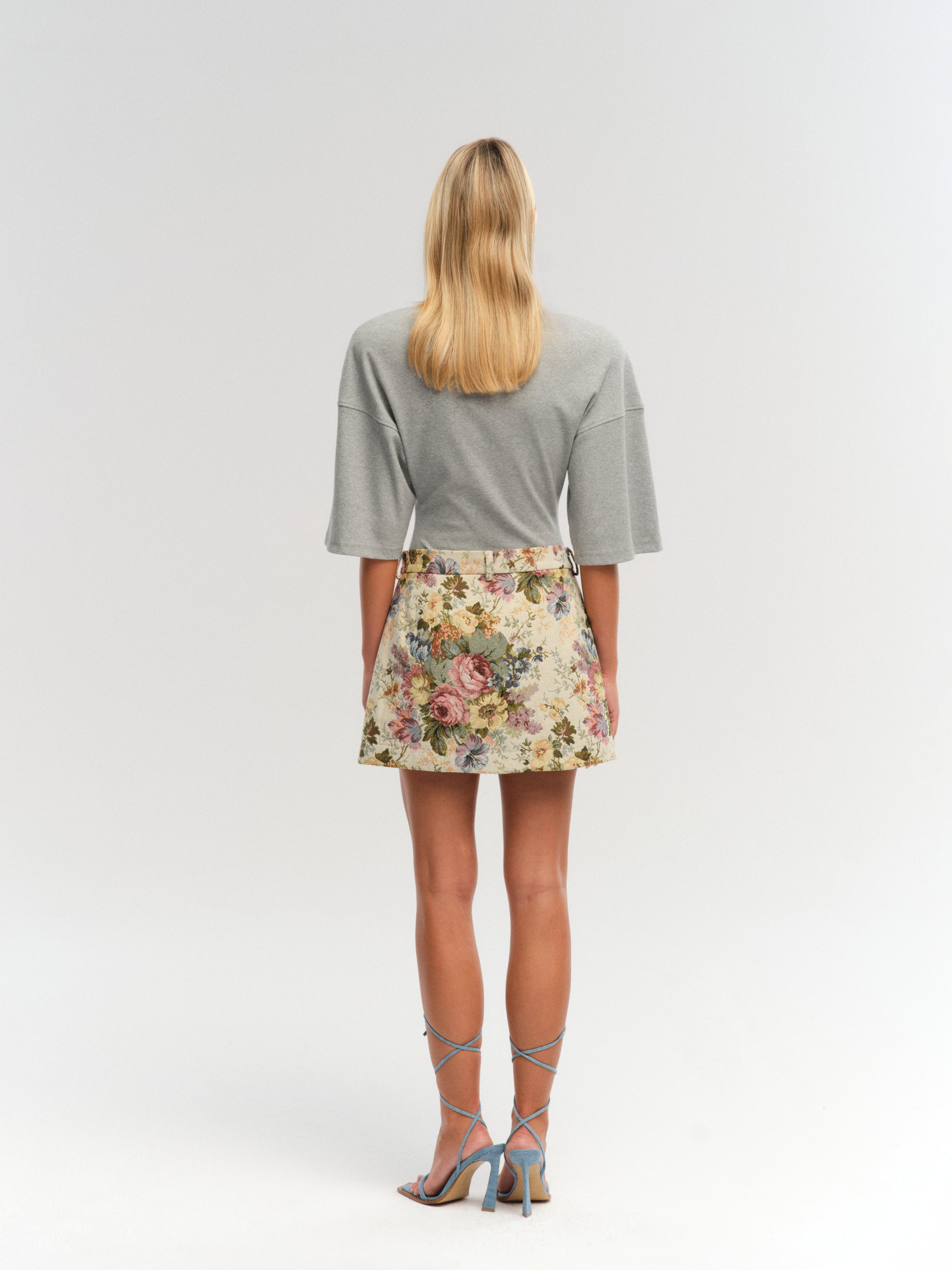 BRAN SKIRT FLOWER PRINT
