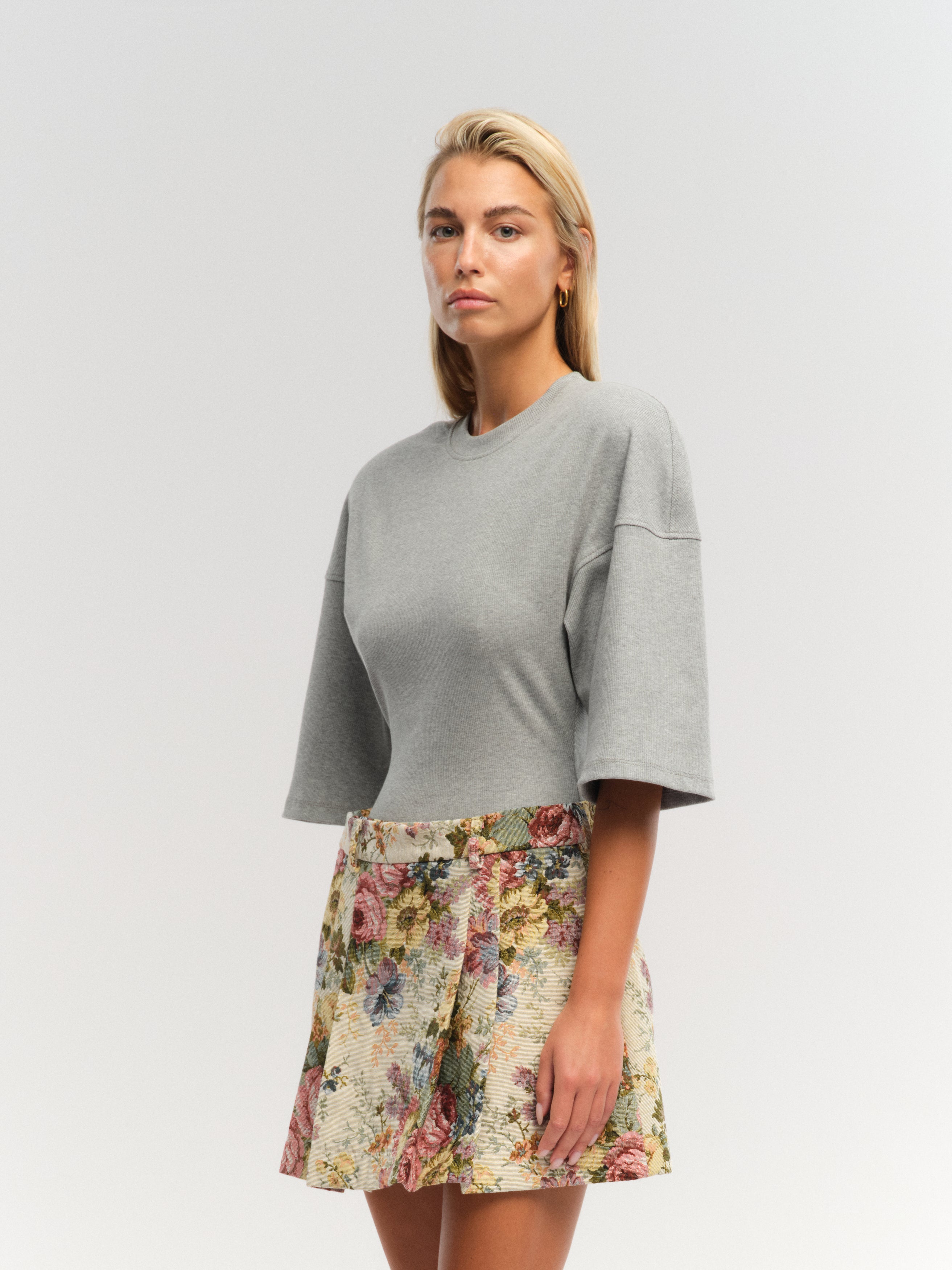 BRAN SKIRT FLOWER PRINT