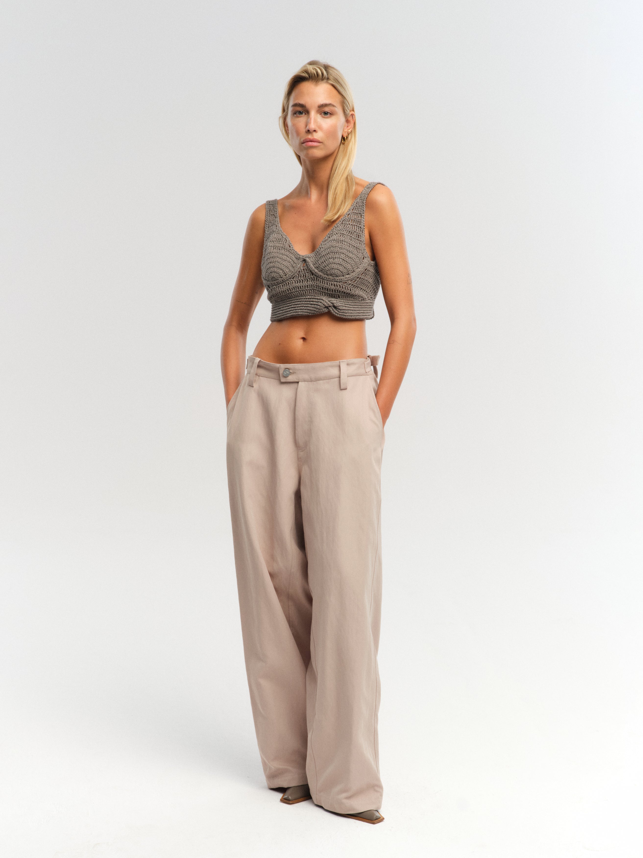 MELFI PANTS IN TAUPE