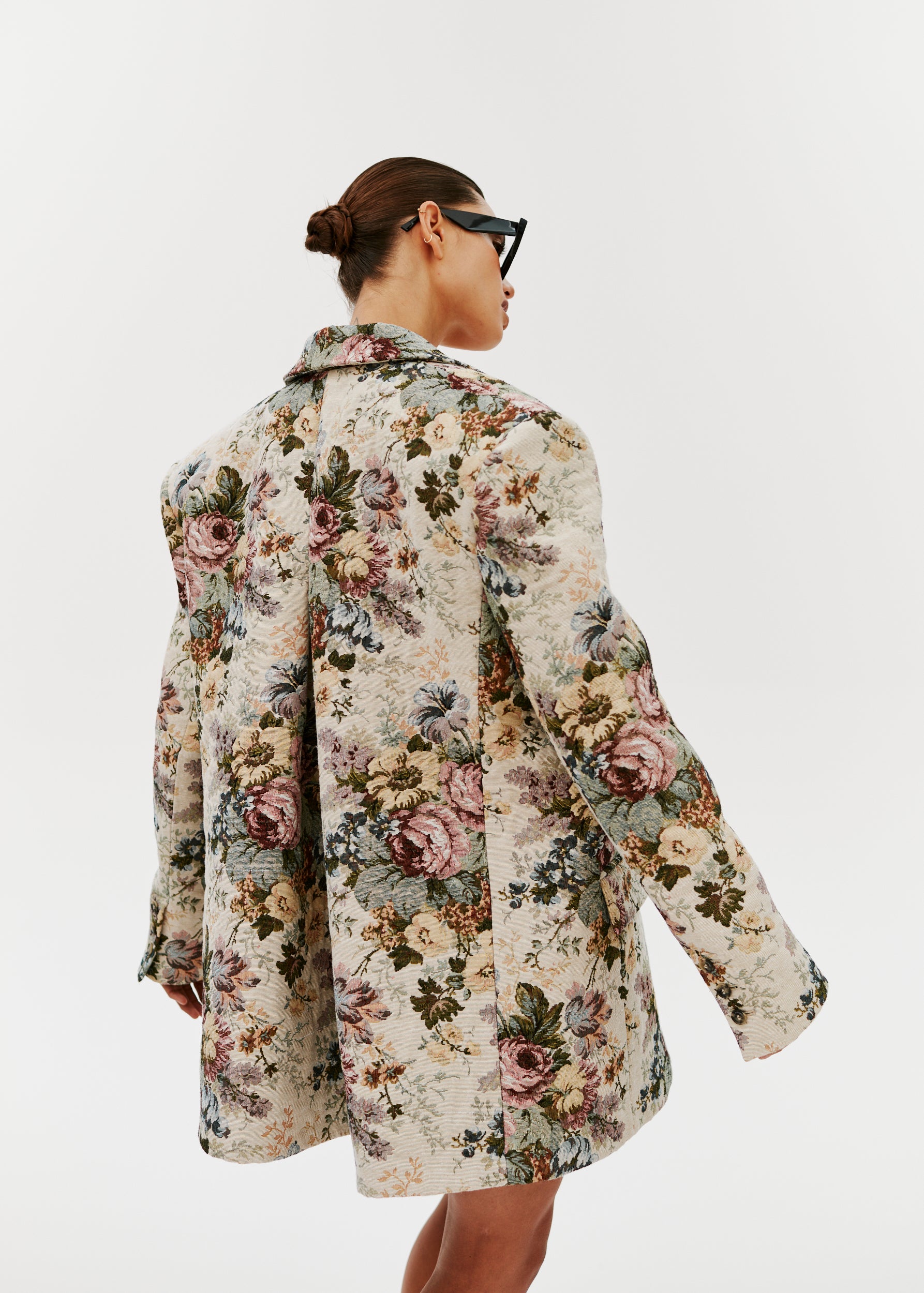 NYRIA BLAZER IN FLORAL JACQUARD