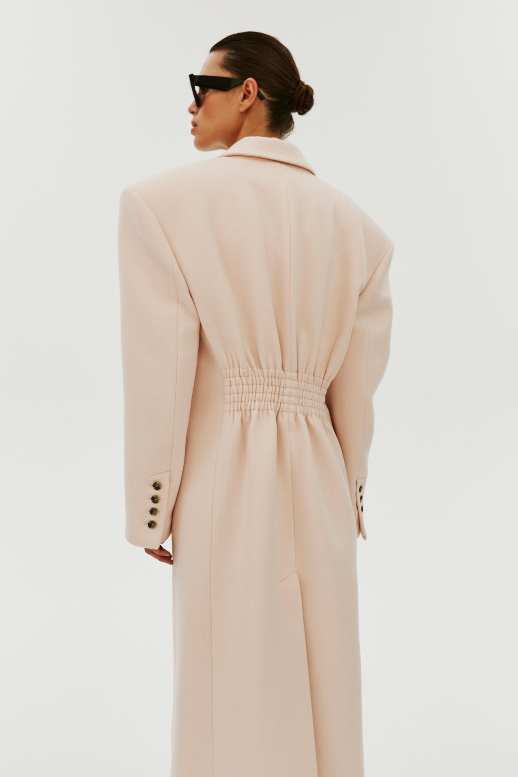 CHARLESTONE COAT IN PALE PINK