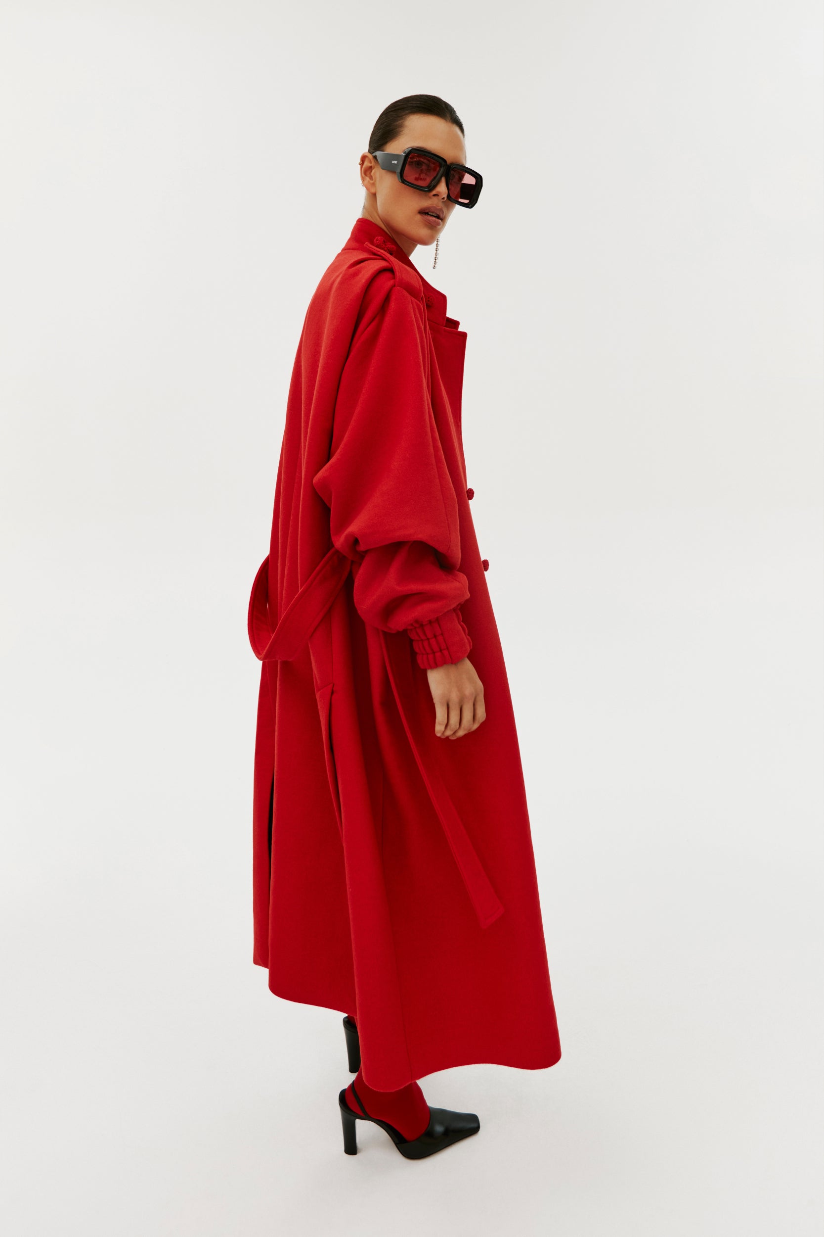 EDMURE COAT IN RED