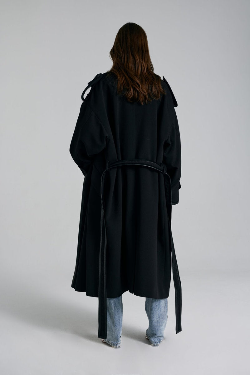 Amman Wool Coat Black