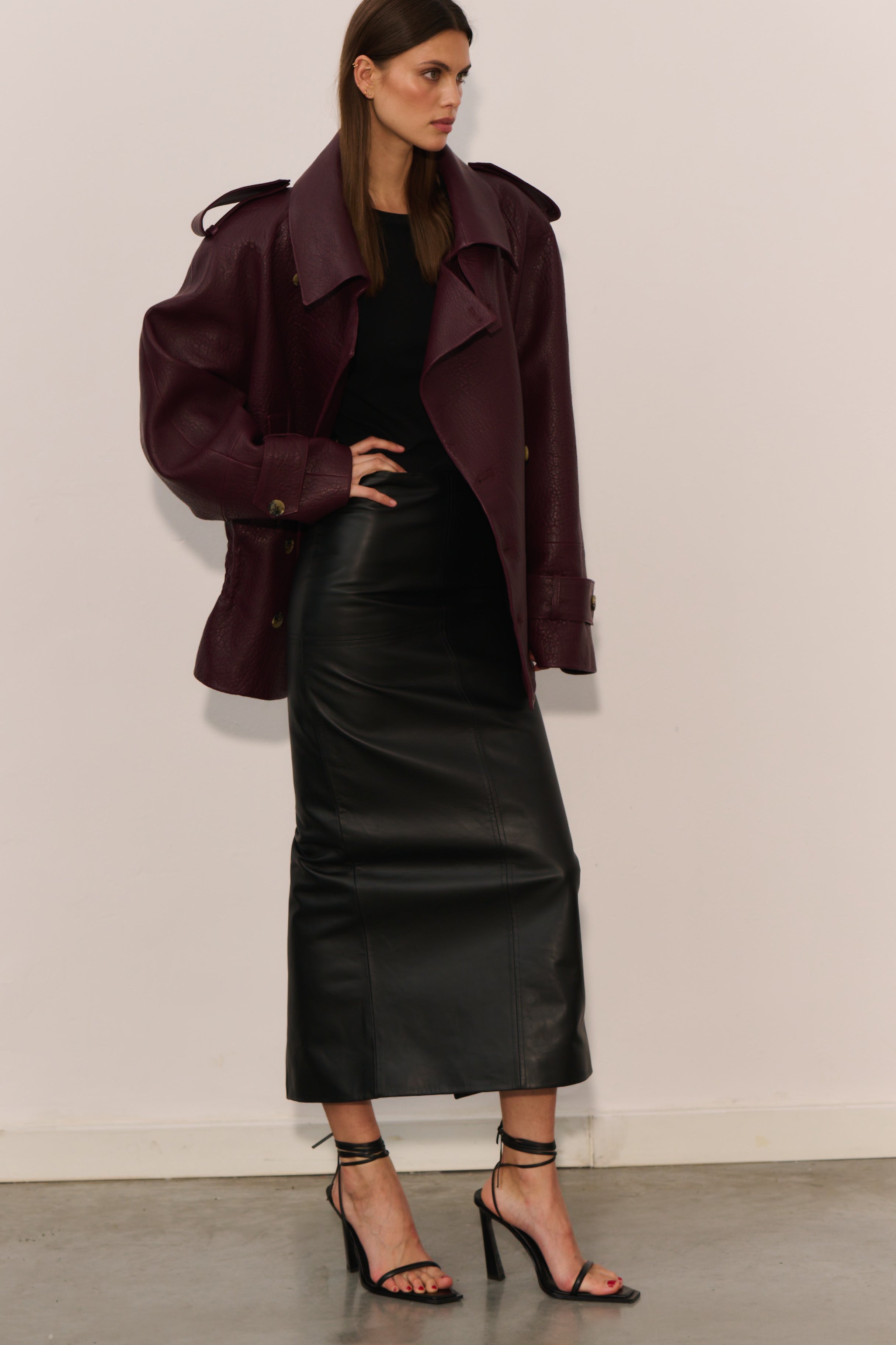 BEIRA SKIRT IN LEATHER