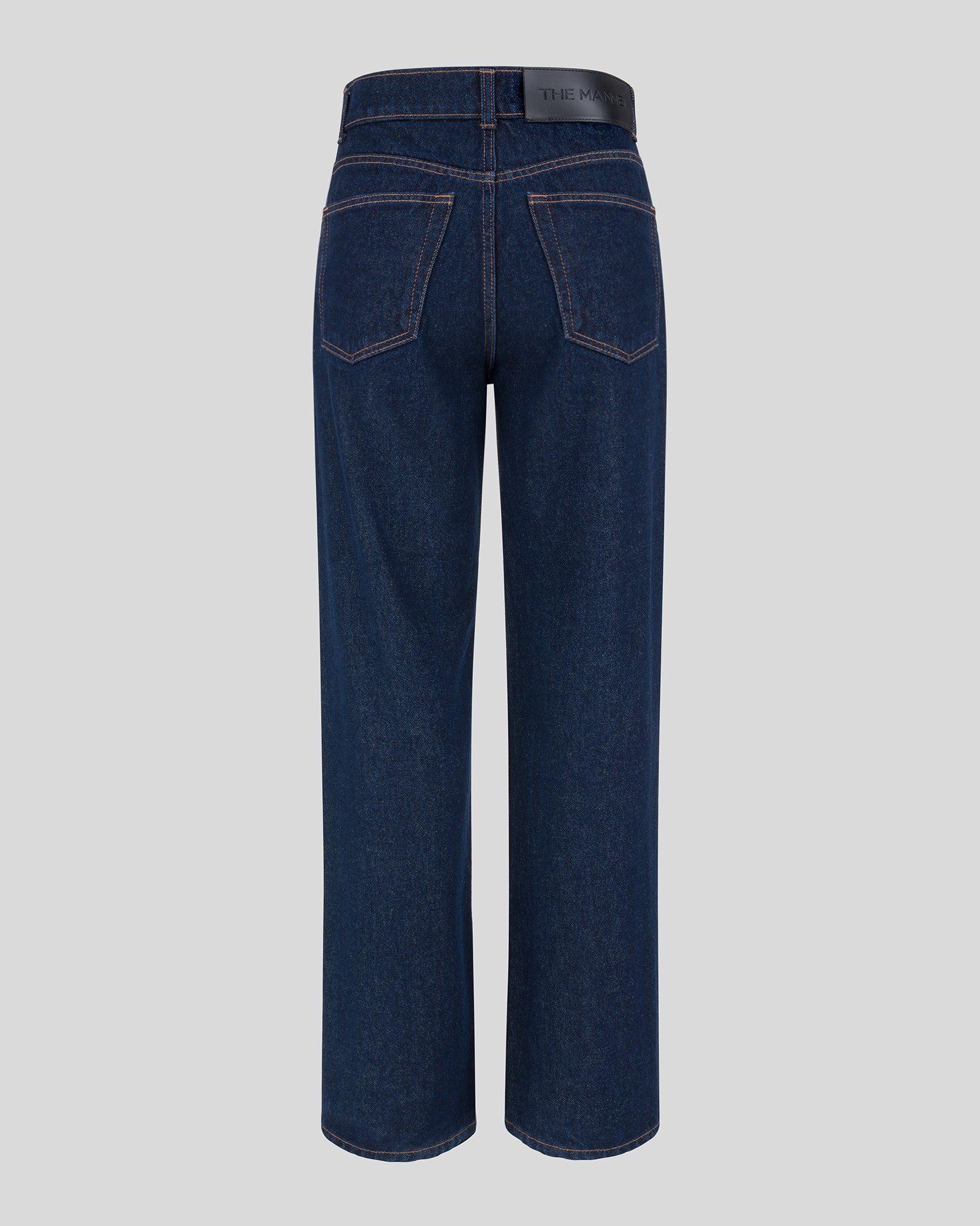 DENIM PANTS WITH LEATHER