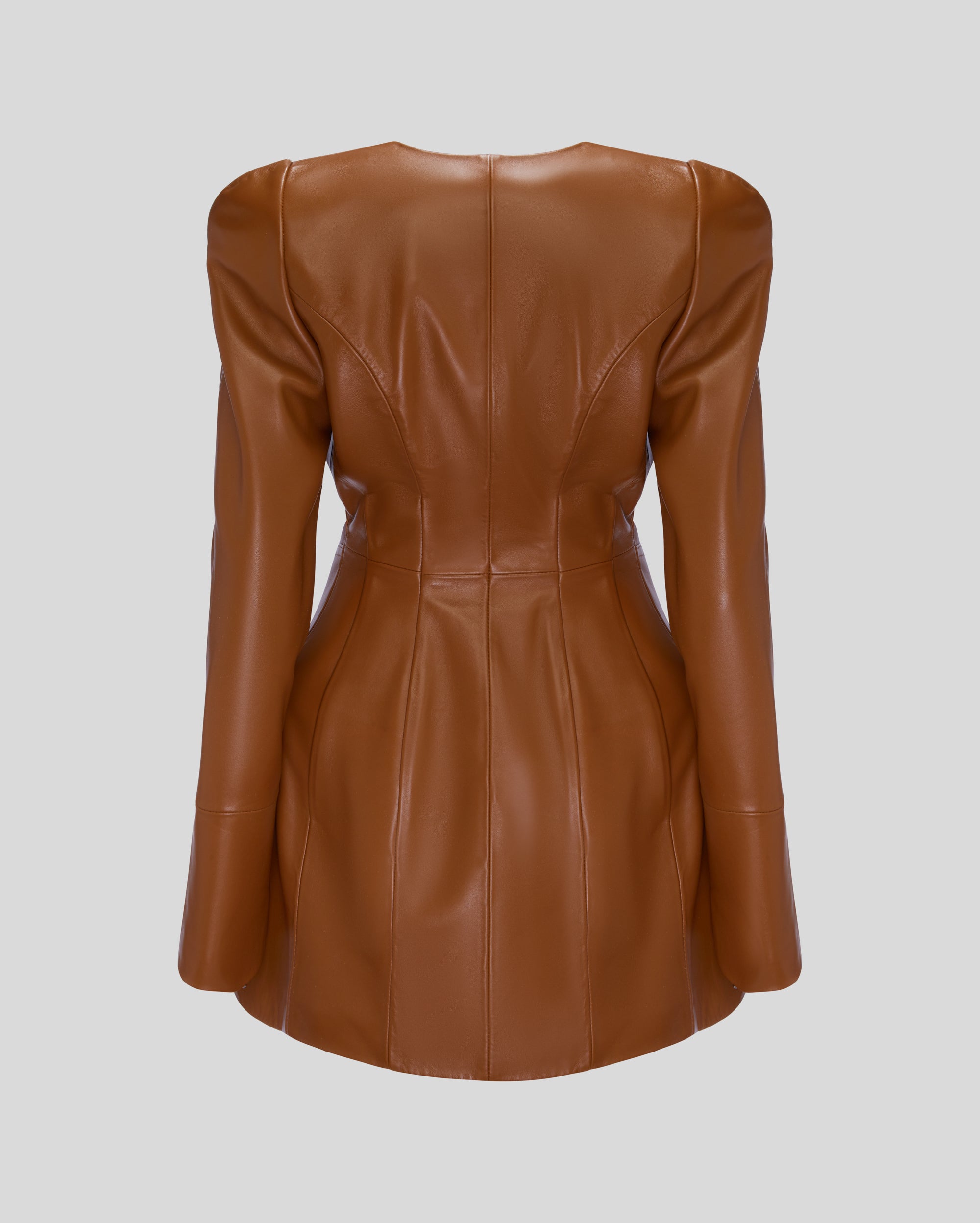 LEATHER JACKET DRESS