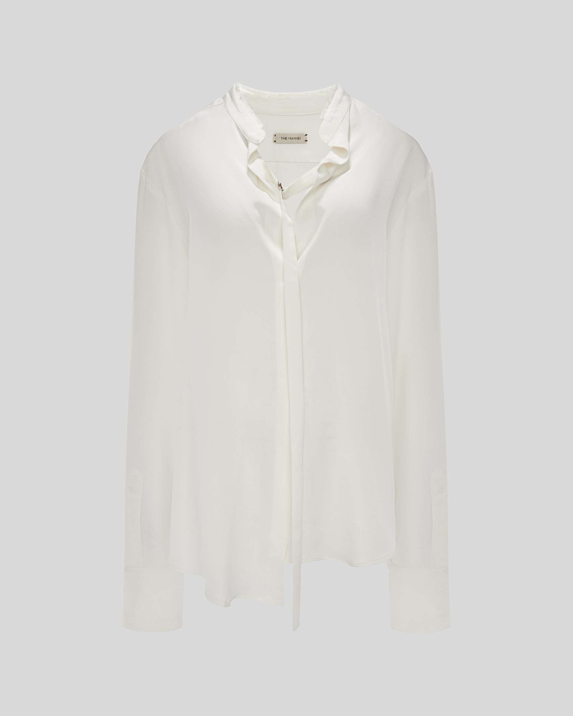 WHITE SILK SHIRT