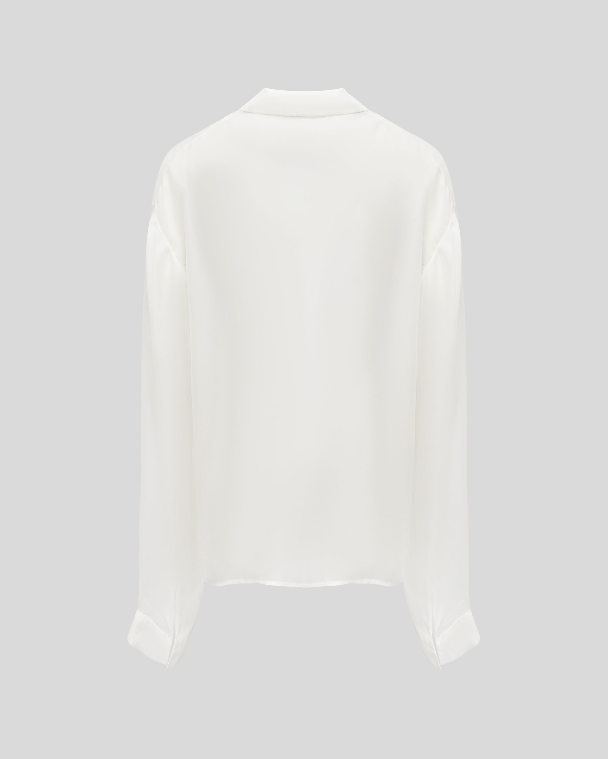WHITE SILK SHIRT