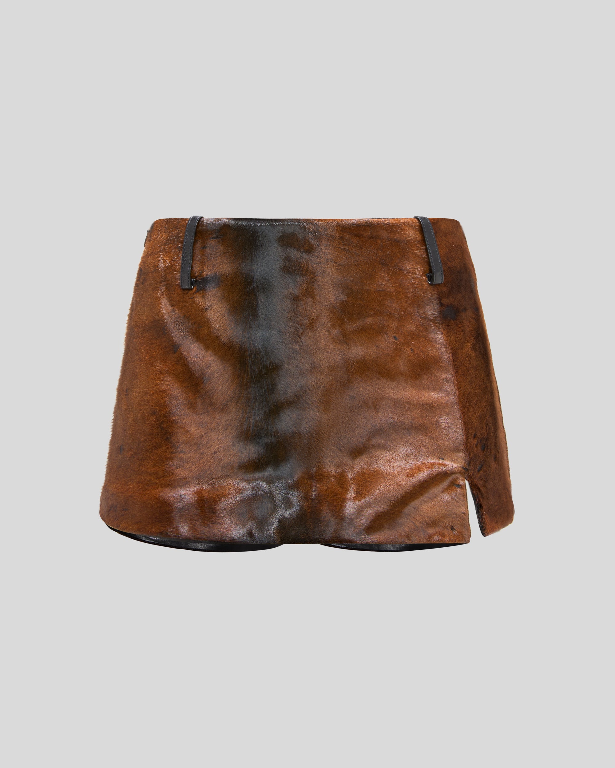 LEATHER SKORT